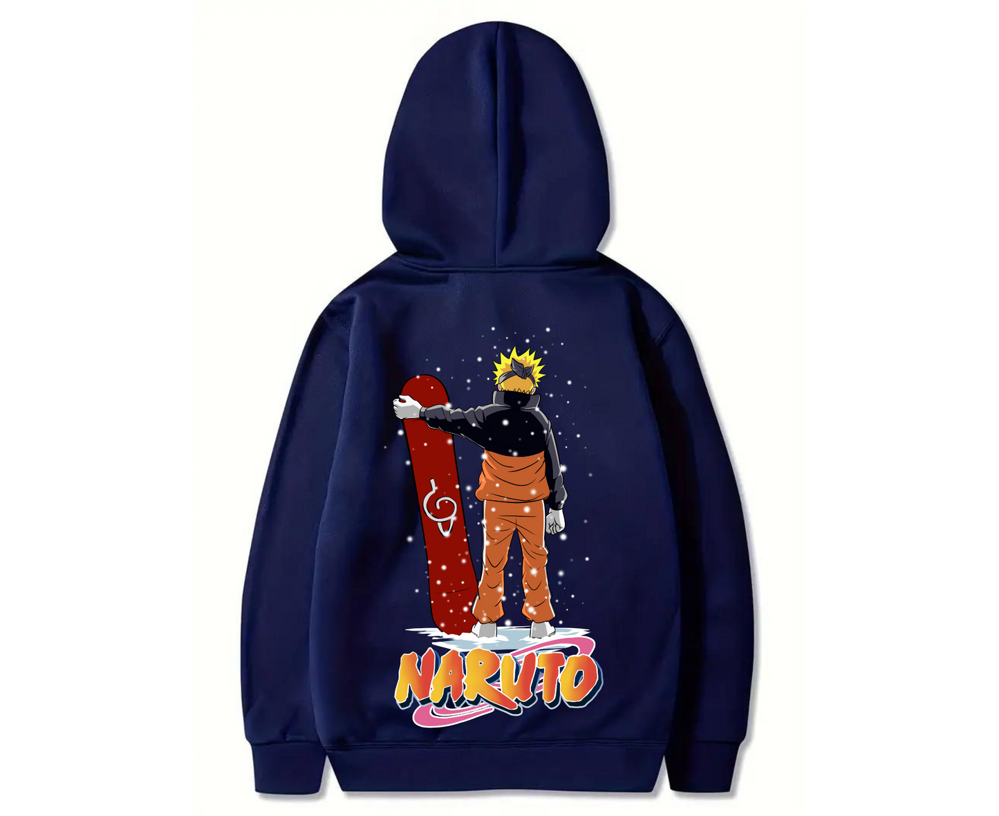 Naruto Snowboarding in Snow Pullover Hoodies