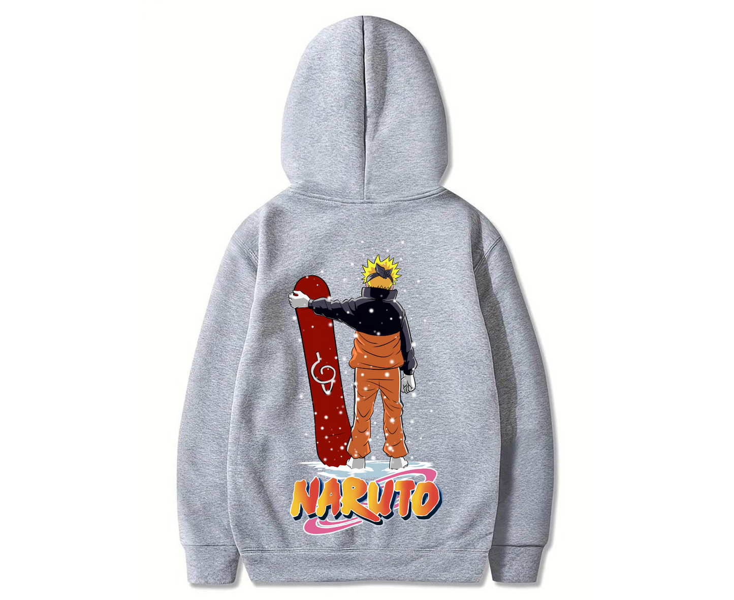 Naruto Snowboarding in Snow Pullover Hoodies